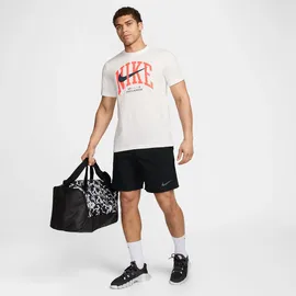 Nike NikeDriFit MODERN Fitness Herren T-Shirt, weiß/orange - S