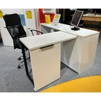 Mega möbel Eck-Schreibtisch MINI-OFFICE - weiß