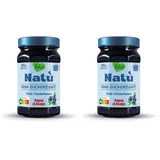 Rigoni di Asiago, Natù Bio-Marmelade ohne Zucker-Zusatz (1x240g), Fruchtaufstrich ohne Zuckerzusatz – 95% Fruchtanteil, kalorienarm, Nutri-Score A, mit Erythrit gesüßt (1 x 240g, Wildheidelbeere BIO)