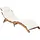 vidaXL Sonnenliege 95 x 60 x 24 cm Cremeweiß