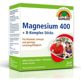 Sunlife Magnesium 400 + B-Komplex Sticks 20 St.