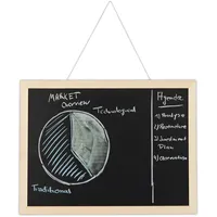 Relaxdays Kreidetafel 30 x 40 cm Schwarz