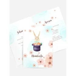 Menükarten Geburtstag selbst gestalten mit Spruch und Fotos im Onlinedesigner bei Meine-Kartenmanufaktur.de