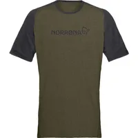 Norrona Herren Fjora Equaliser Lightweight T-Shirt (Größe S, oliv)