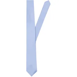Krawatte SEIDENSTICKER "Schwarze Rose", Herren, Gr. One Size, blau (hellblau), Seide, unifarben, Krawatten, Breit (7cm) Uni