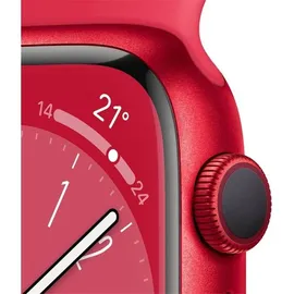 Apple Watch Series 8 GPS 45 mm Aluminiumgehäuse (product)red, Sportarmband (product)red