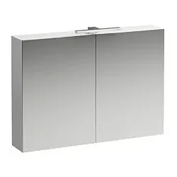 LAUFEN Base LED-Spiegelschrank H4028521102611 100x70x18,5cm, Weiß Glänzend