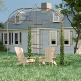 Gartenlaube aus Metall - Vogelkäfigform, freistehender Pavillon