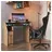 Vicco Joel, Eiche Schwarz 123 x 45 cm Gamingtisch PC-Tisch Schublade Tür