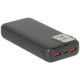 RivaCase® Rivacase, Powerbank VA2521 20000mAh 2 USB-A/USB-C QC 3.0/PD 20W Schwarz - Schwarz