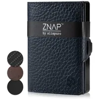 Slimpuro ZNAP® Slim Wallet Kreditkartenetui | Geldbörse Herren | Kartenhalter Geldbeutel Herren | Kartenetui Herren Geldbeutel | Herren Portemonnaie mit RFID Schutz| 12 Karten Münzfach 8,9 x 1,8 x 6,3 cm (BxHxT) RFID-Schutz