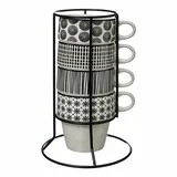 SECRET DE GOURMET Becher 0,26 l Schwarz 4 St.