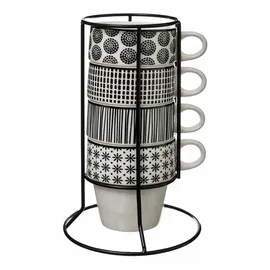 SECRET DE GOURMET Becher 0,26 l Schwarz 4 St.