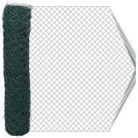 vidaXL Maschendrahtzaun 2 x 10 m Grün/Stahl