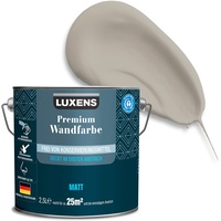 LUXENS - Premium Wandfarbe 2,5 l - Kastanienbraun - Matt - Wände, Decken & Täfelungen - Anti-Allergen - Ohne endokrine Disruptoren - 25m2