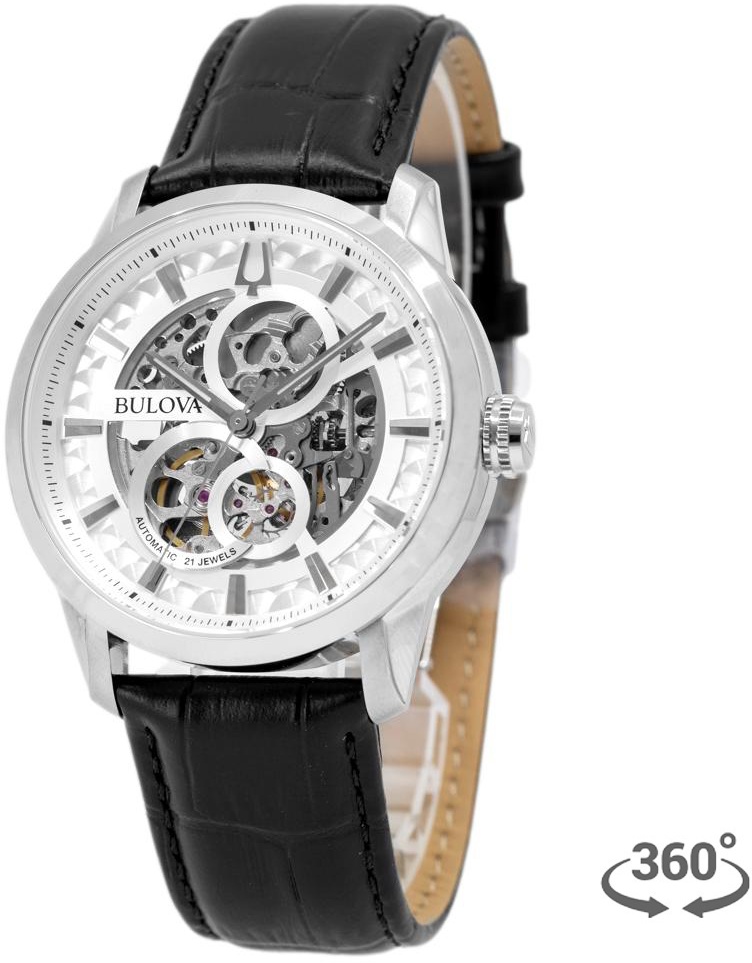 Bulova Men's 96A266 Sutton Skeleton Dial Watch
