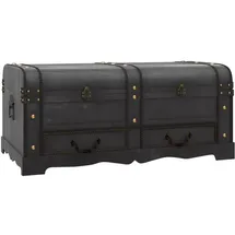 vidaXL Truhenbank Antik Schwarz 90 x 51 x 42 cm