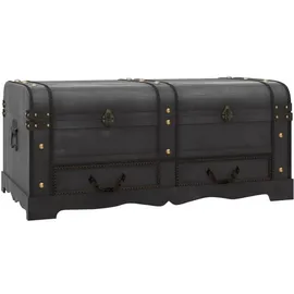 vidaXL Truhenbank Antik Schwarz 90 x 51 x 42 cm