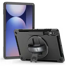 JT Berlin Rugged Kickstand & Handstrap Case für Samsung Galaxy Tab S10 Ultra/S9 Ultra Schwarz