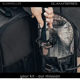 glamseries GlamRoller Trolley, Kosmetikkoffer mit Hitzeschutzfach,