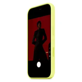 Apple iPhone 17 Pro Max Silikon Case mit MagSafe Neongelb