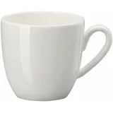 Rosenthal Jade Weiss Espresso Becher mit Henkel - Becher für Espressi, Obertasse Bone China, Geschirr für Spülmaschine und Mikrowelle, Ø 6 cm, h 8,2 cm, 0,10 l, weiß