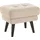 Home Affaire Hocker Hemmink Mikrofaser 58 x 47 x 44 cm Beige