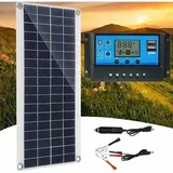 Lablanc - 300 w 12 v Solarpanel, Solarpanel-Set, Batterieladegerät-Set mit 60 a Solarladeregler für Wohnmobil, Yacht, Outdoor, Garten, Beleuchtung