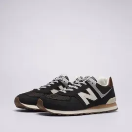 New Balance 574 Herren Black/Brown/Dark Silver Metallic 43