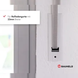 BAUHELD Rollladen Gurtwickler Abdeckplatte ohne Gurtausbau 185 bis 215 mm