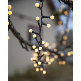 Star Trading LED-Lichterkette Berry Mini 6 m Schwarz Warmweiß