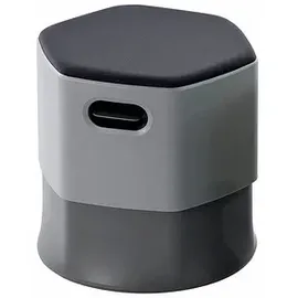 Rocada Sitzhocker 1828-4-1 Kunststoff 45 x 0,45 x 0,45 cm Grau/Schwarz