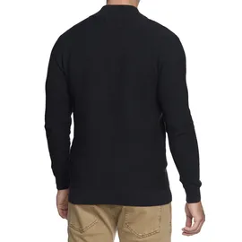 Indicode Strickjacke "Marland", Herren, Gr. XXL, schwarz, Strick, Obermaterial: 100% Baumwolle, unifarben, normal, hoch geschlossener Ausschnitt, Strickjacken Strickjacke