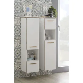 Saphir Quickset 931 Badschrank 30 x 122,5 x 33 cm Weiß