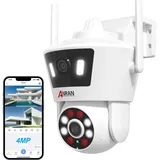 4MP HD FUNK WLAN WIFI IP NETZWERK CAMERA Outdoor AUßEN ÜBERWACHUNGSKAMERA 2K DE