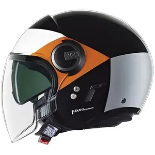HELMET N21 VISOR 06 ONIRICO 345 L, Black/White/Orange