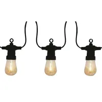 Trendline LED Lichterkette 4 m Spritzwassergeschützt Schwarz