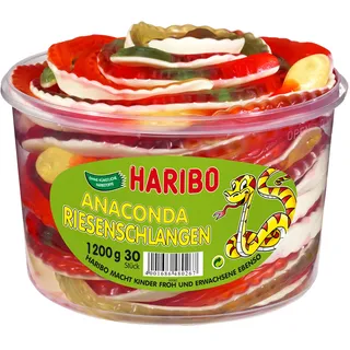 HARIBO Anaconda Riesenschlangen Fruchtgummi 1,2 kg, 30 St.
