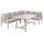 tierra outdoor gmbh Gartenlounge 2-teilig FUJI LOUNGE, Champagnerfarben - Olefin - Polywood
