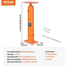 Vevor Wagenheber Stahl 19-36 Zoll