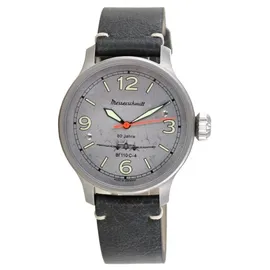 Messerschmitt BF110-ALU-L Herrenuhr Leder 40 mm