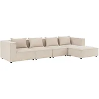 Juskys modulares Sofa Domas XL - 4 Sitzer -