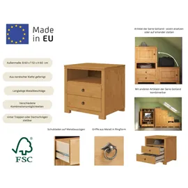 OTTO home Beistellschrank Gotland 60 x 60 x 52 cm Beige