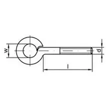 F. REYHER Nchfg. GmbH & Co. KG Gewindeöse M6x20 Edelstahl A2 blank