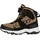 Whistler Stiefel WHISTLER "Nocara", Mädchen, Gr. 29, braun, schwarz, Kunstfaser, Synthetik, Schuhe Stiefel, mit weichem Fleecefutter