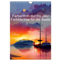 Calvendo Farbenfroh durchs Jahr 2026 - Farbkleckse für die