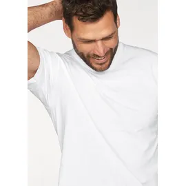 FRUIT OF THE LOOM T-Shirt FRUIT OF THE LOOM "sechs Stück in unterschiedlicher Farbkomination", Herren, Gr. L (52/54), weiß, Single Jersey, Obermaterial: 100% Baumwolle, unifarben, Basic, schmal normal, Rundhals, Shirts T-Shirt, mit Rundhalsausschnitt