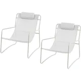 Svita Relaxsessel 2er Set Weiß