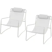 Svita Relaxsessel 2er Set Weiß
