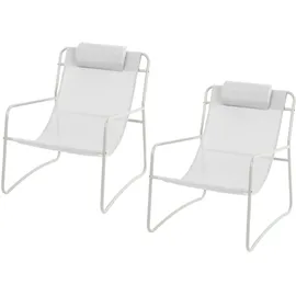 Svita Relaxsessel 2er Set Weiß